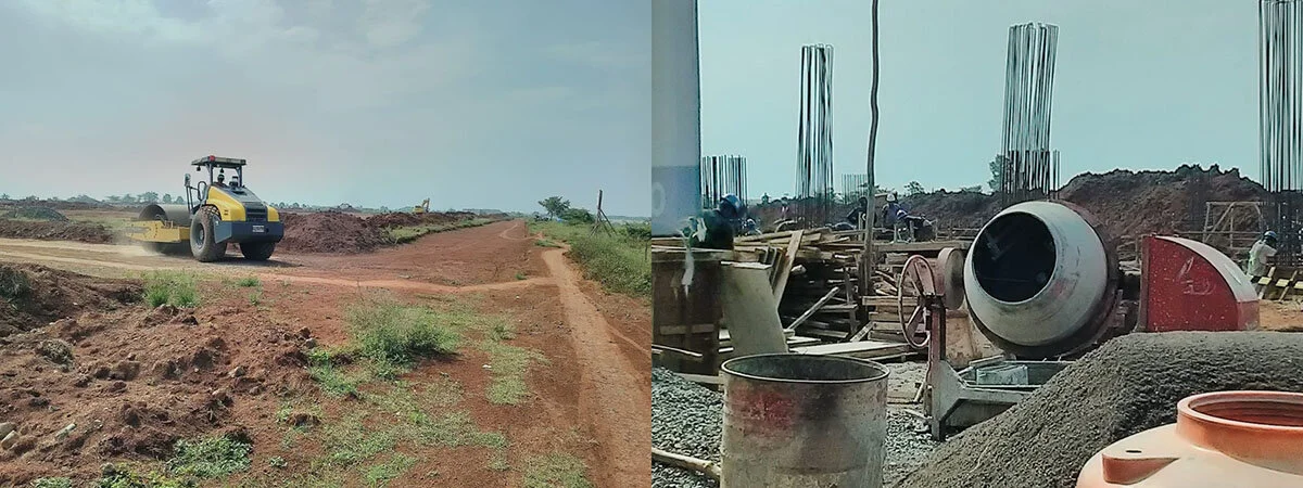 The construction activities to build the second coal power plant in June 2020. Photo credits: JatAyu