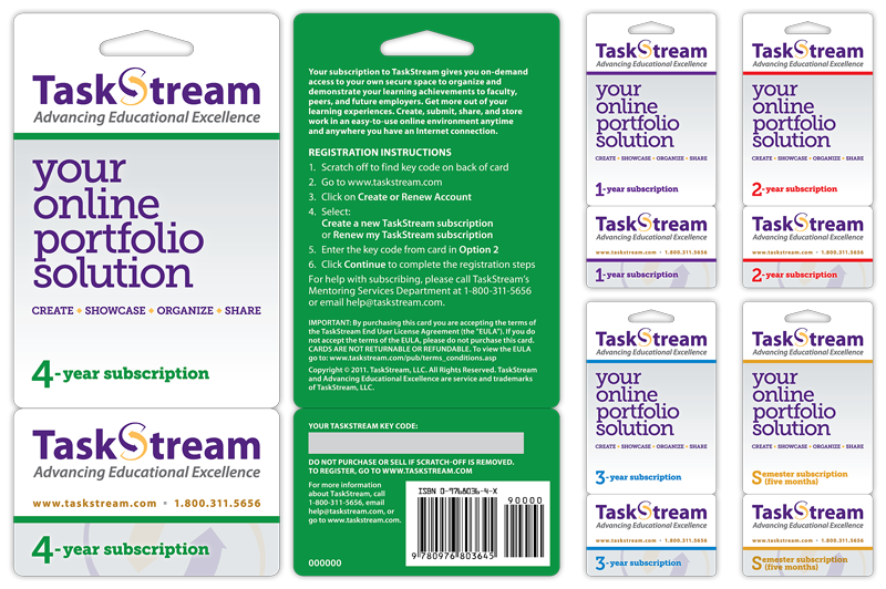 Point-of-sale subscription cards