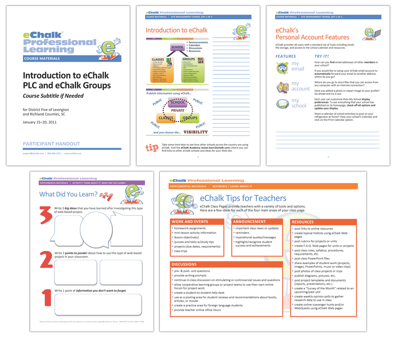 Client training materials