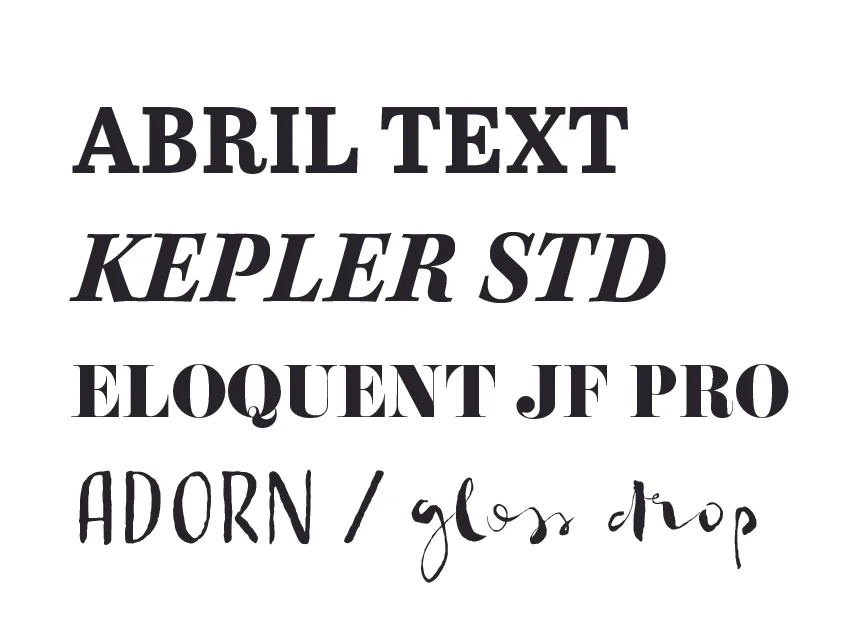 Typography Examples