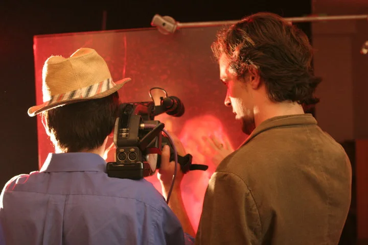 on set of "Chronicles of a Love Unfound"
