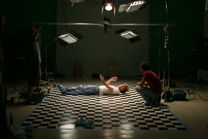 on set of "Chronicles of a Love Unfound"