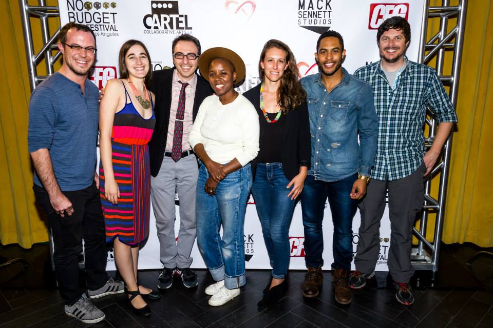 with fellow jurors at No Budget Film festival