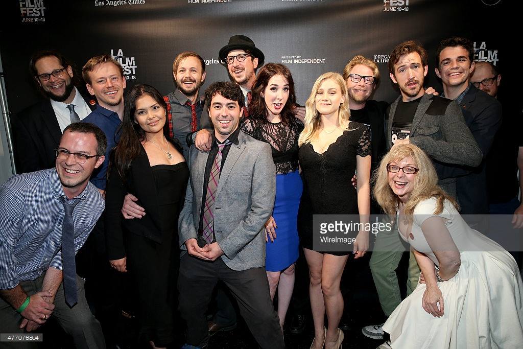 With cast & crew at the LAFF premiere of "Dude Bro Party Massacre III"