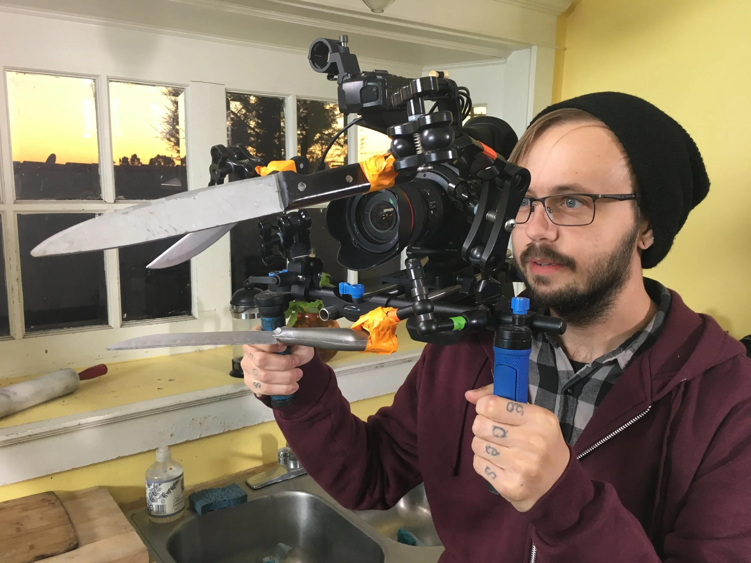  I designed this knife rig, Tomm Jacobsen got to shoot with it 