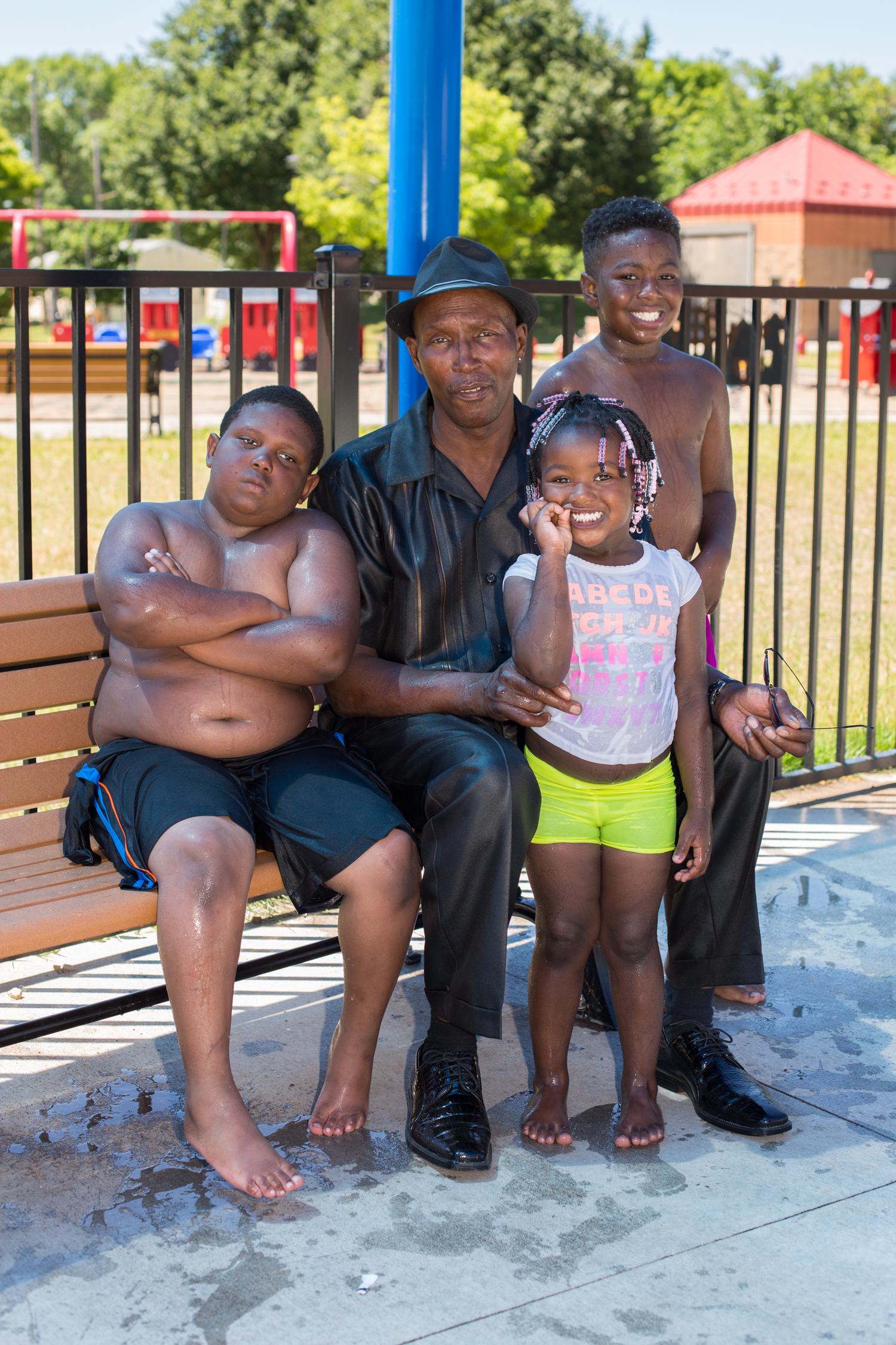 Walter and his grandchildren