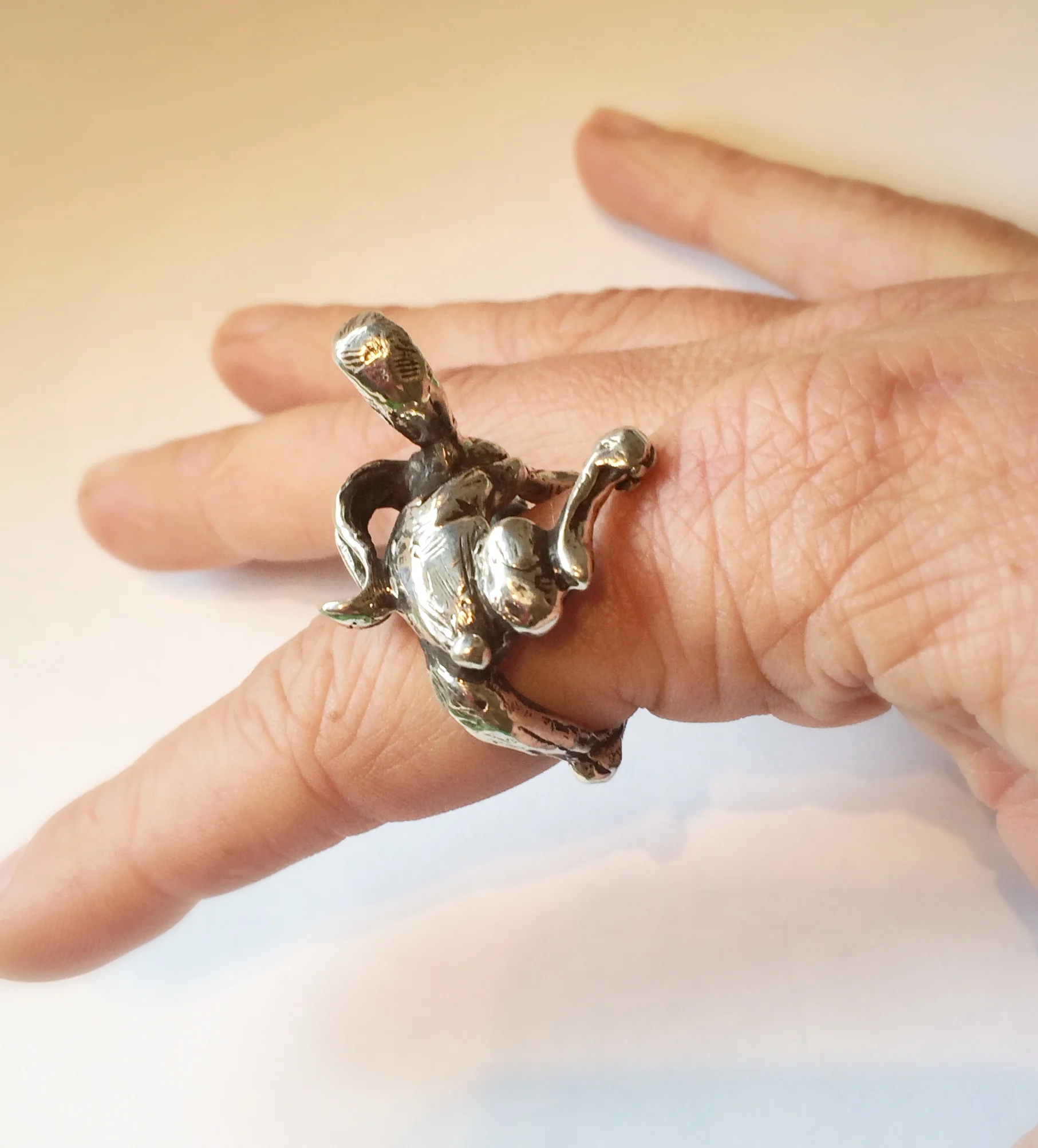 miniature bunny sculpture