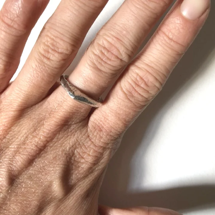 stacking silver mountain ring (Copy)