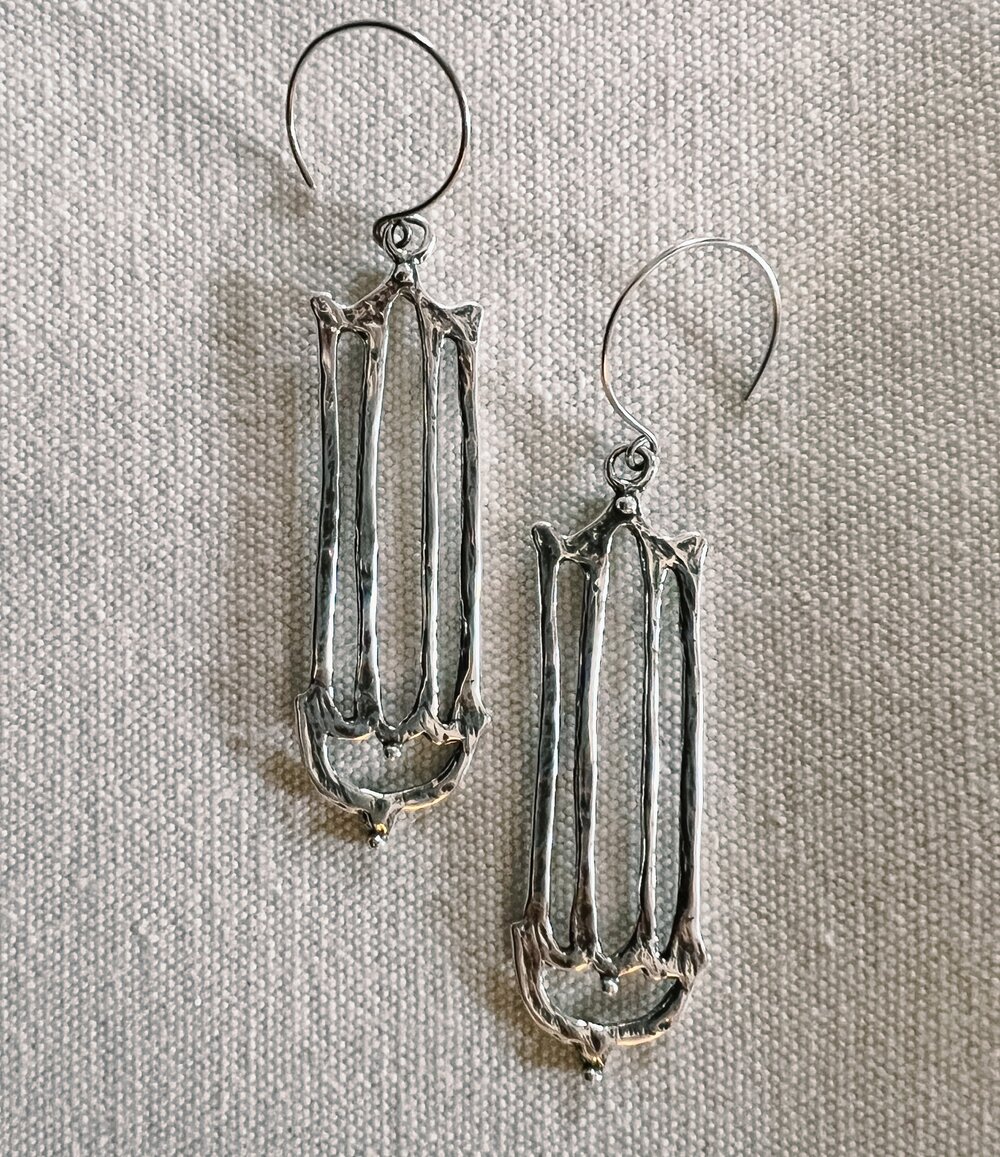 Silver Columns — Crystal Hartman Art Jewelry