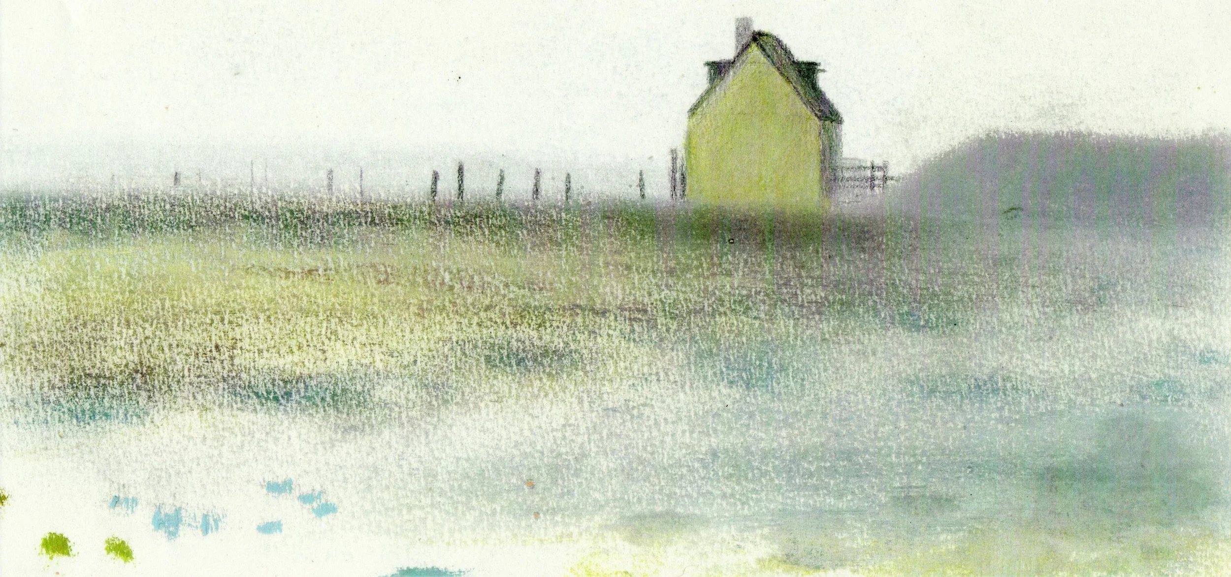 Solitary green house, Cayeux sur Mer, Picardy, France