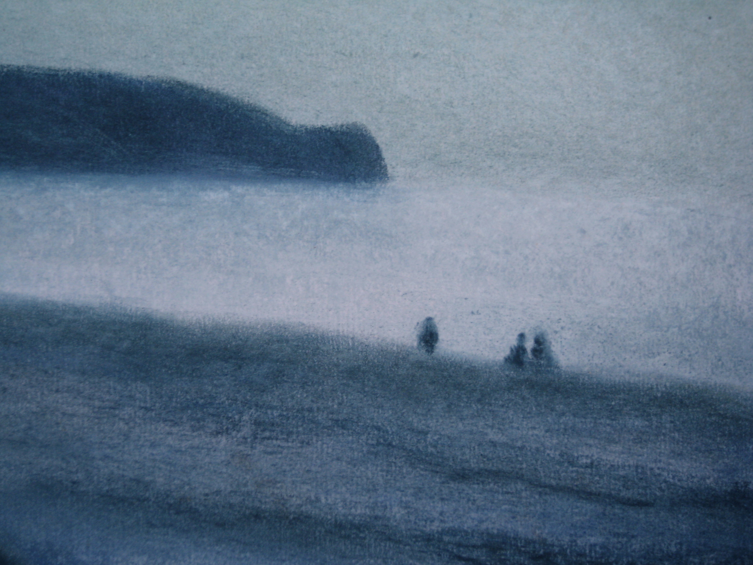 COAST AT DIEPPE Pastel on paper