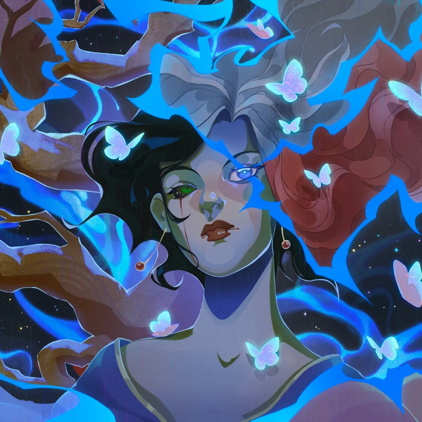 it was an honour to illustrate the @faecrate edition of Queen of Faces by @petralordauthor 💙 thank you 🦋
I cant wait to get my hands on it IRL (will be a double post sorry not sorry) but in advance of it coming out next week (!!!) i wanted to share