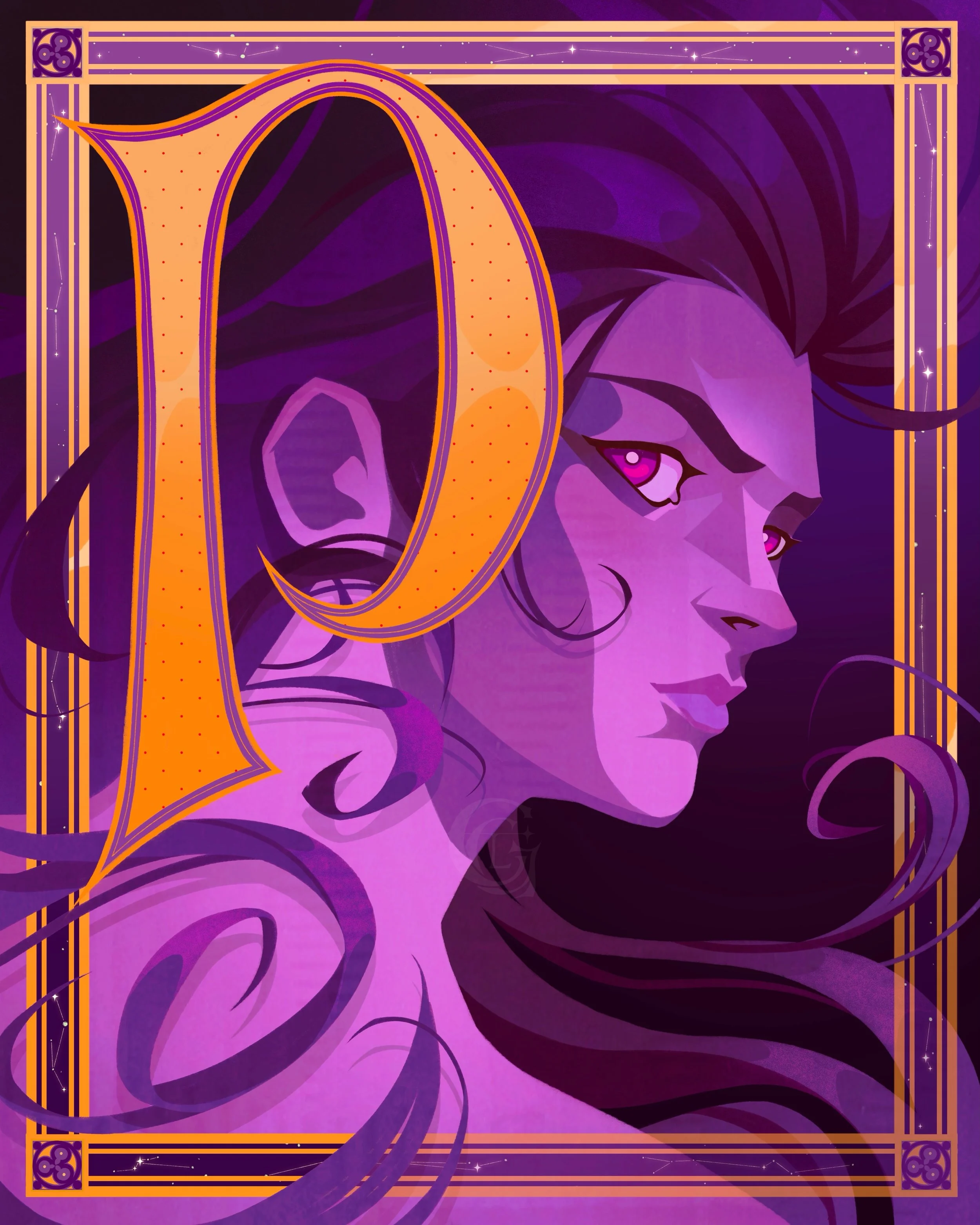 💜🙋&zwj;♀️🟣🪻🟪😈
.
.
#illustration #procreateart #lara_carson
