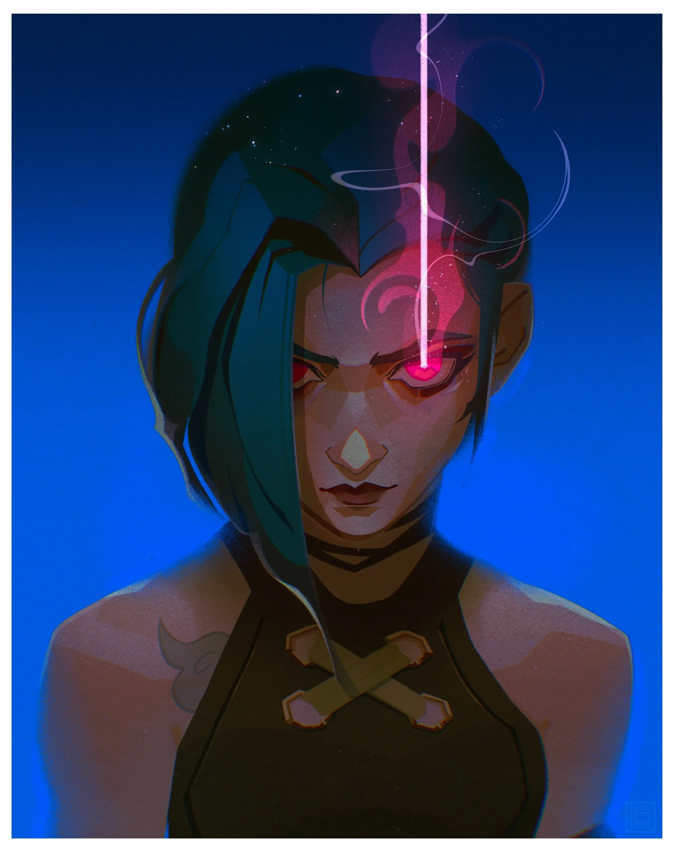 one more time for the people in the back because i still love this one 
.
.
#illustration #procreateart #lara_carson #arcane #jinxfanart