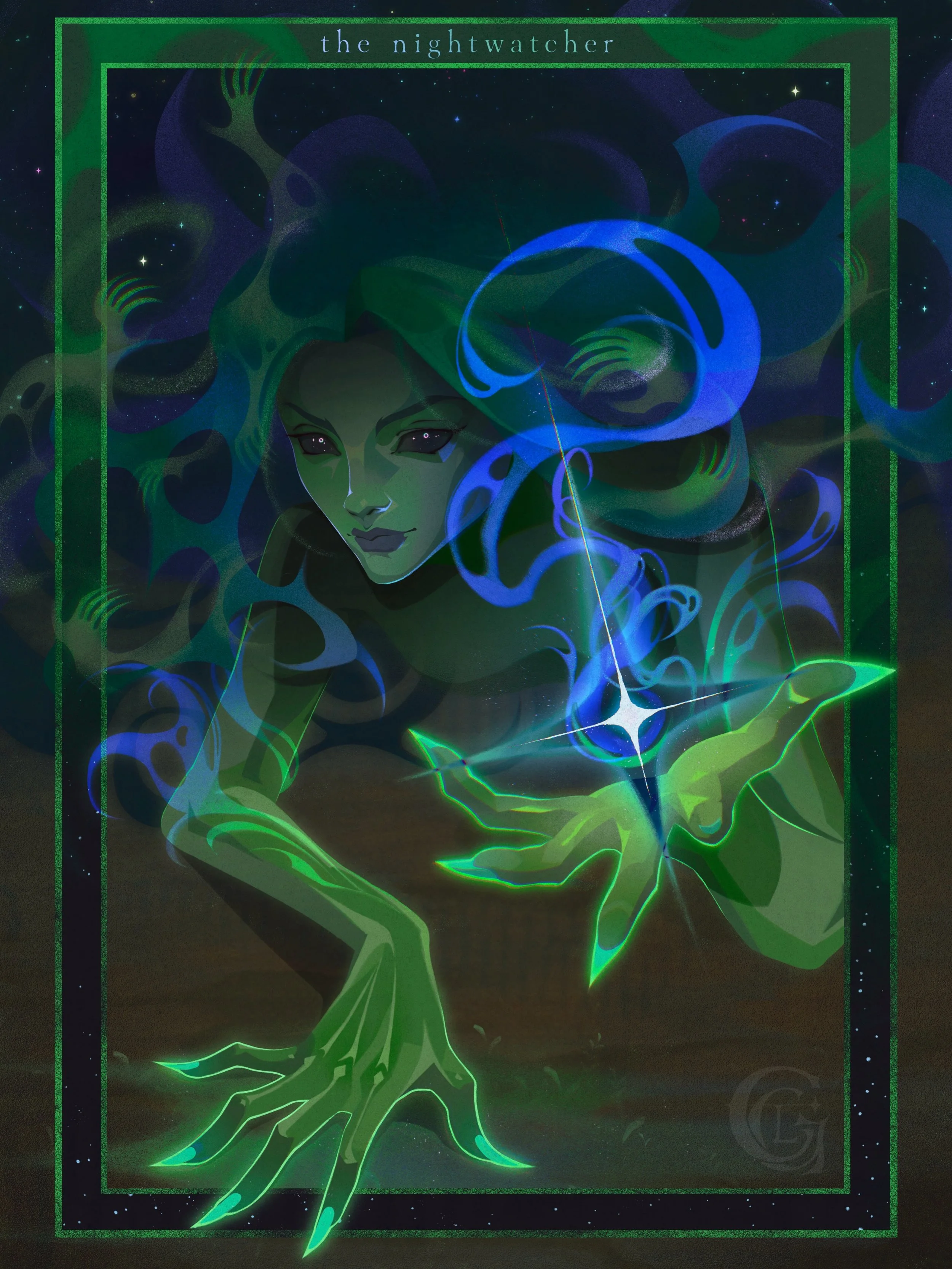 The most fun recent commission for @17thshard ! Which character I would do was decided via their patreon poll and I lowkey had my fingers crossed it would be nightwatcher since there just isnt that much art for her anywhere! 

Thanks for the (somewha