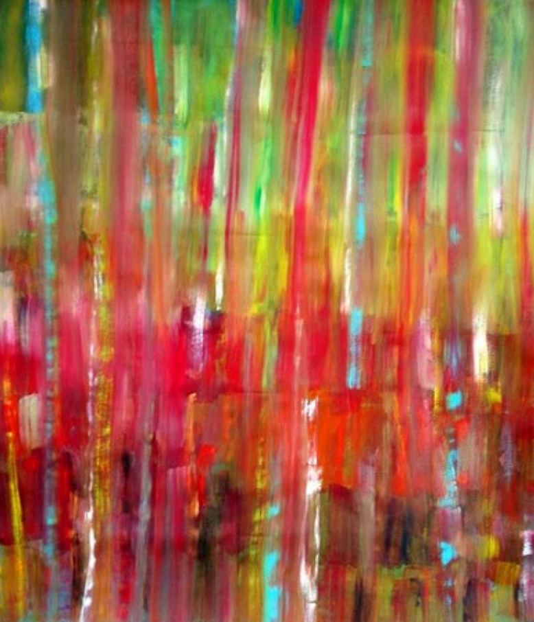 Cindy’s Heart (c) Susan Ruth, All Rights Reserved 65” x 56” Mixed Media on Canvas Private Collection