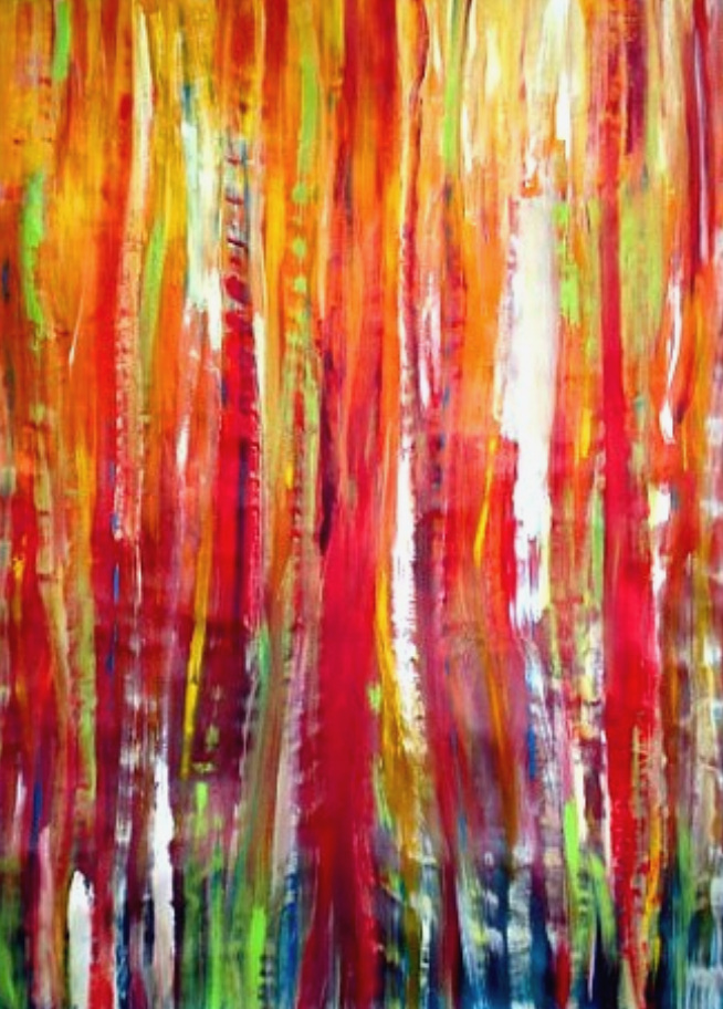 Autumn Defense (c) Susan Ruth, All Rights Reserved 74” x 52” Acylic on Canvas Private Collection
