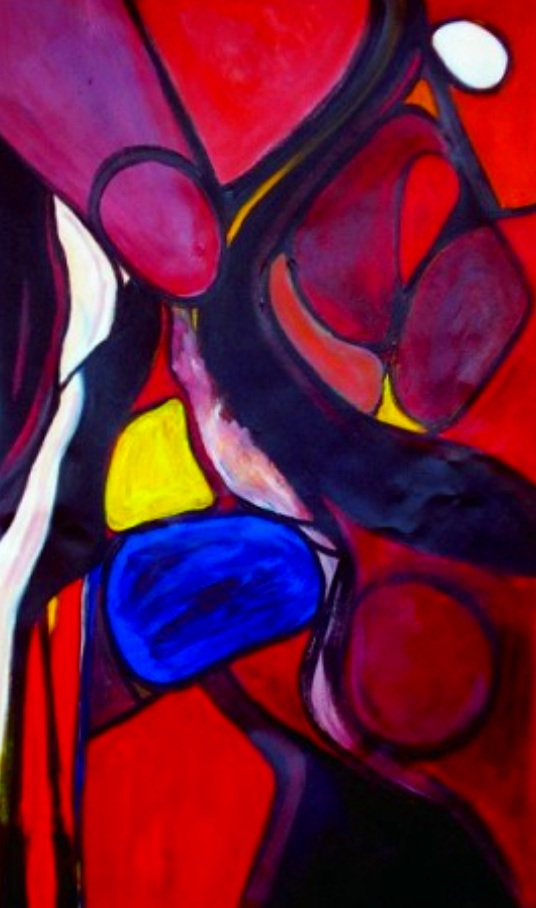 The Coming (c) Susan Ruth, All Rights Reserved 50” x 30” Mixed Media on Canvas Private Collection
