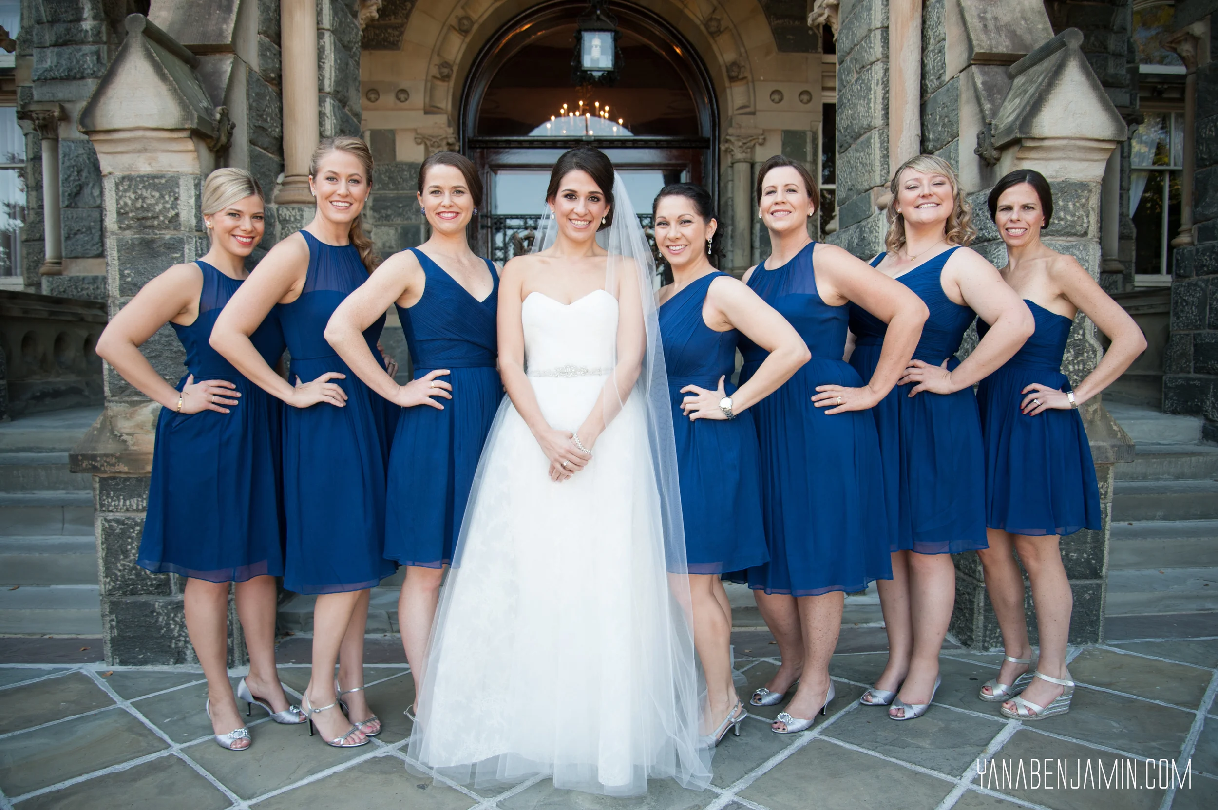 Bride Makeup By: Carl Ray Bridesmaid Makeup By: Me- Suzanne Eden Photo By: Yana Benjamin Photography