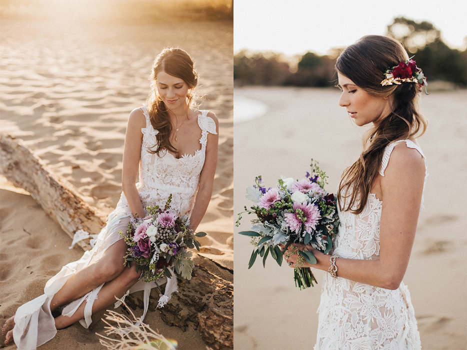   Natural Bride- Model Jenna Featured on Bayside Bride.&nbsp;    Photo By: L.A. Birdie Photography  