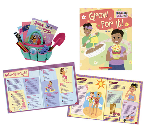 I art directed and designed this 8-book wellness series for girls.
