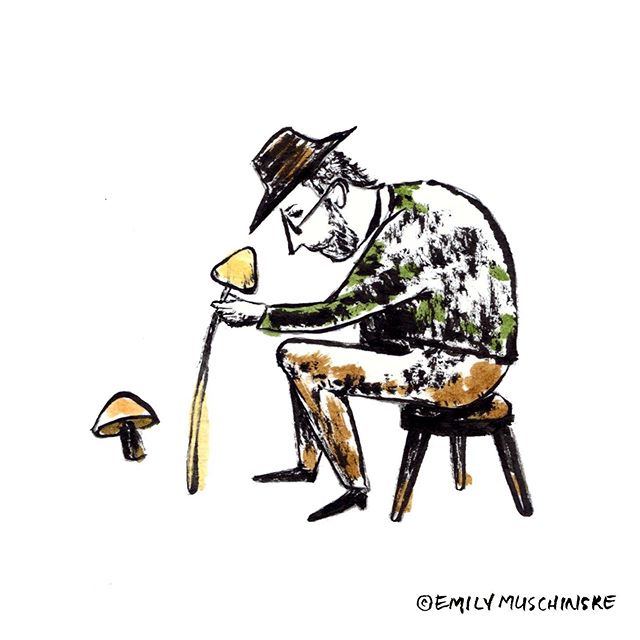 Do you know the mushroom man? .
.
.
#njinklings #njscbwi #inktober #emilymuschinske #emilymuschinskeart #mushroom #kidlit #illustation
