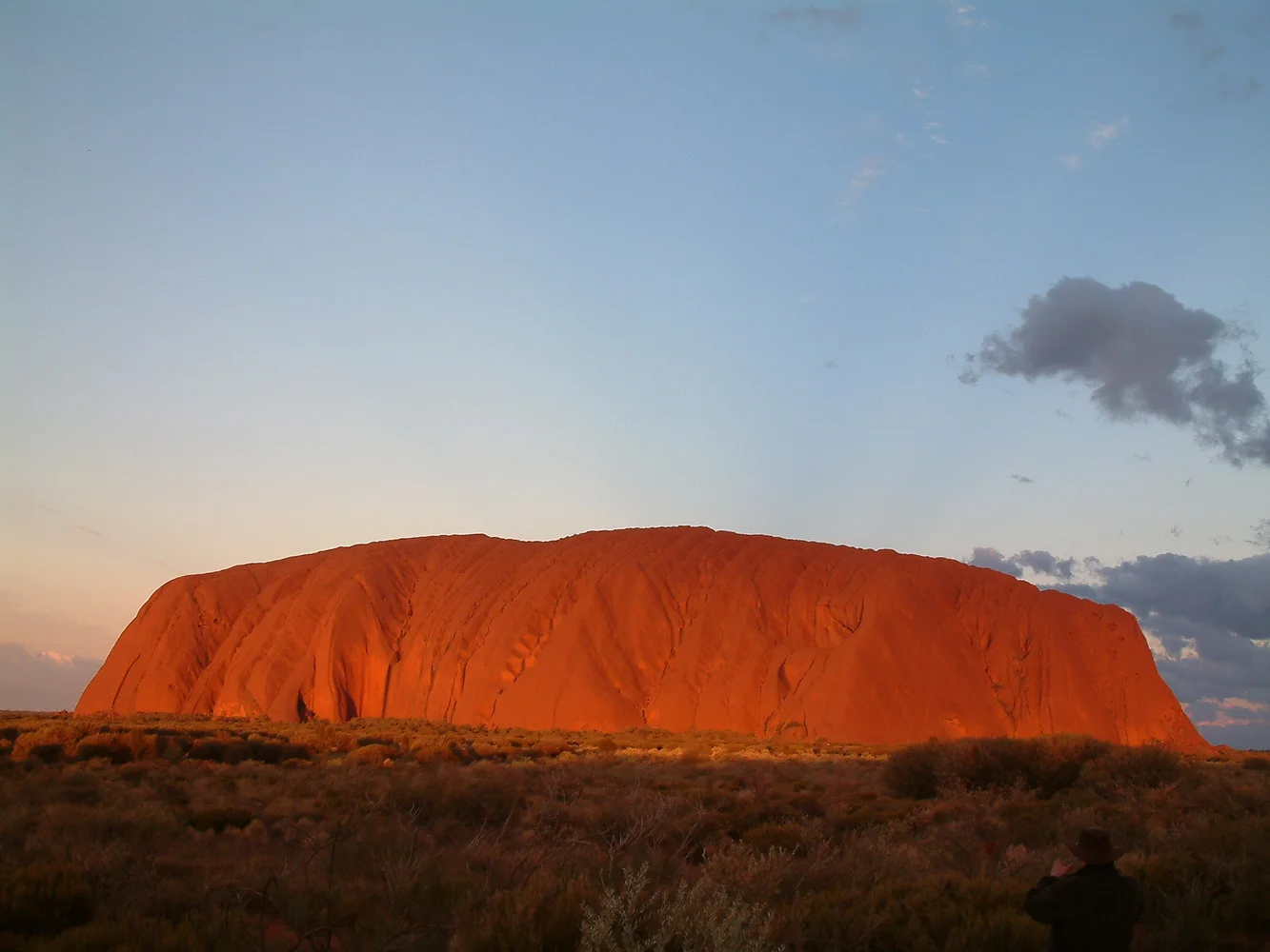 Uluru at sunset