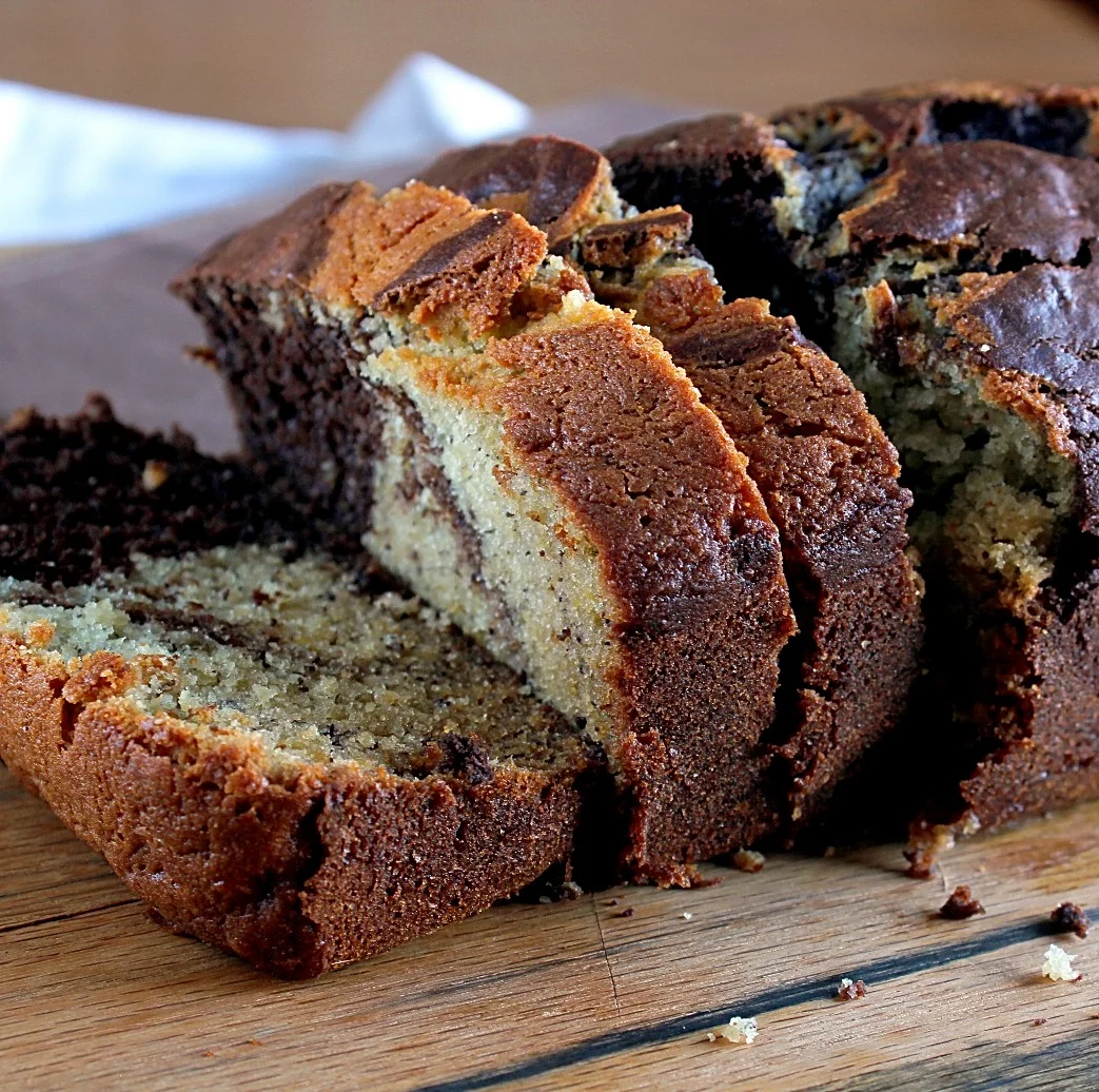 Chocolate Marbled Banana Bread