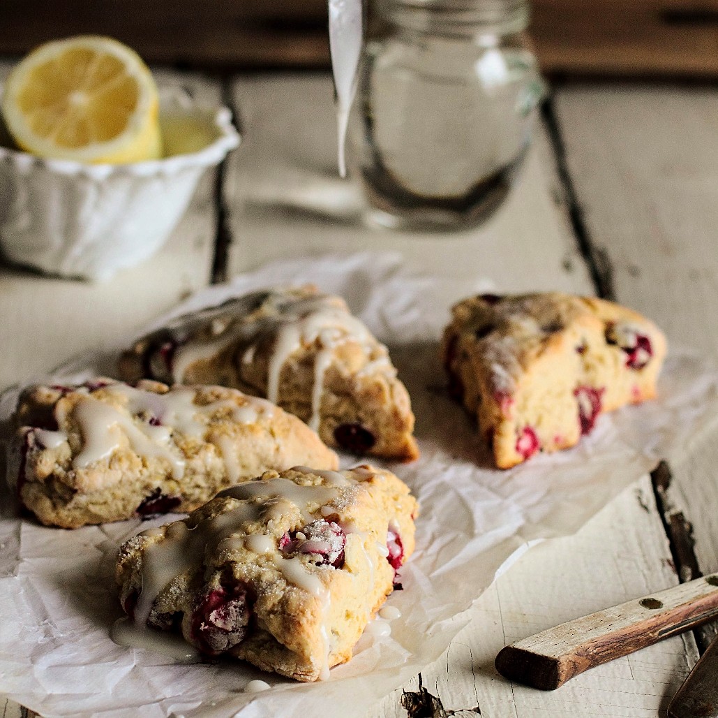 Lemon Cranberry Scones