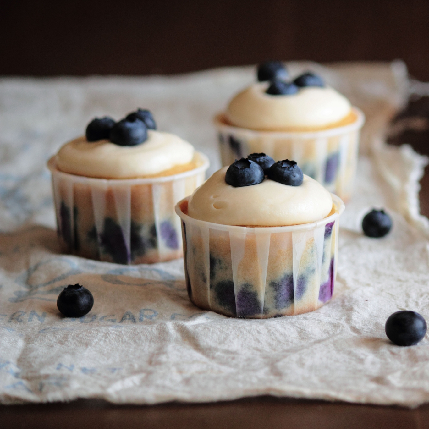 Blueberry Cream Cheese Cupcakes