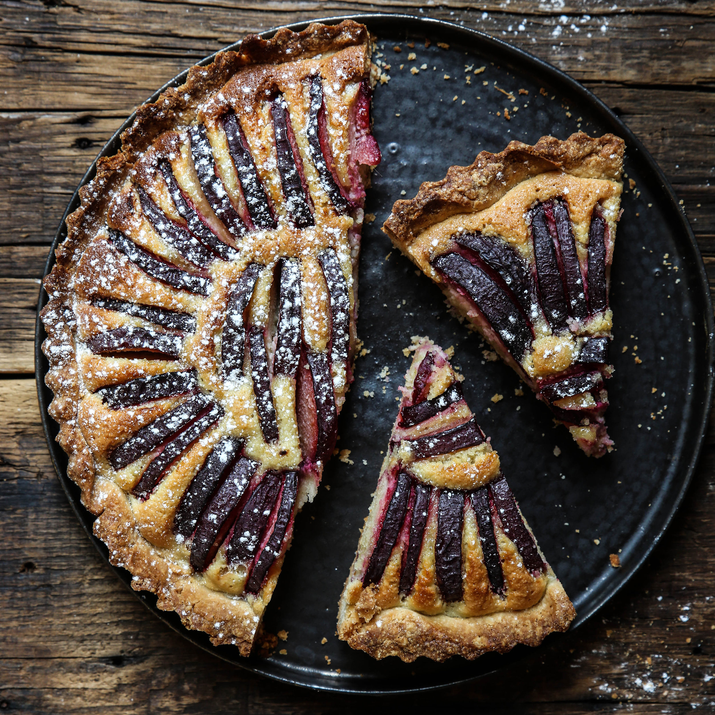 Plum Almond Tart