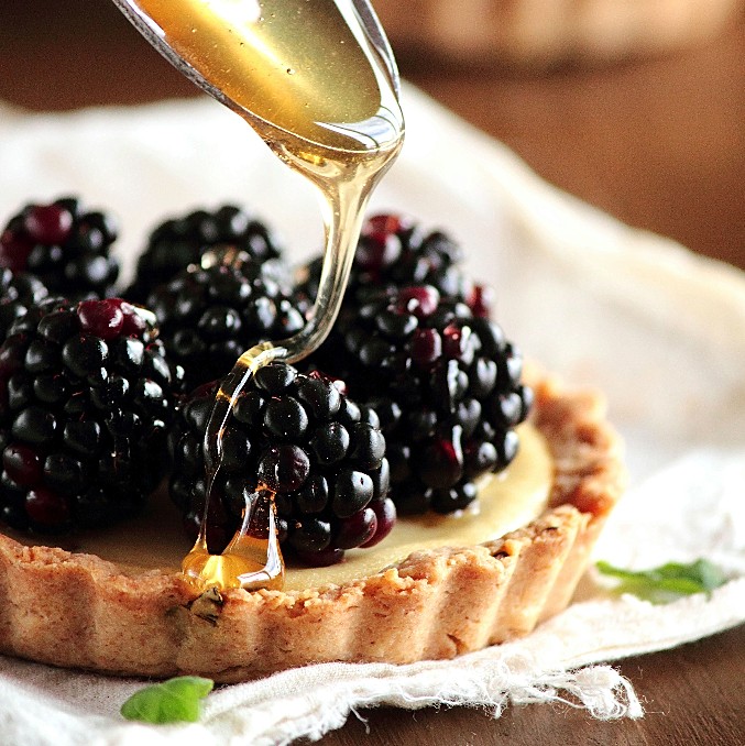 Blackberry Goat Cheese Tart