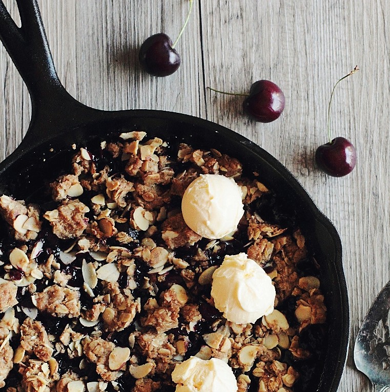 Cherry Almond Crumble