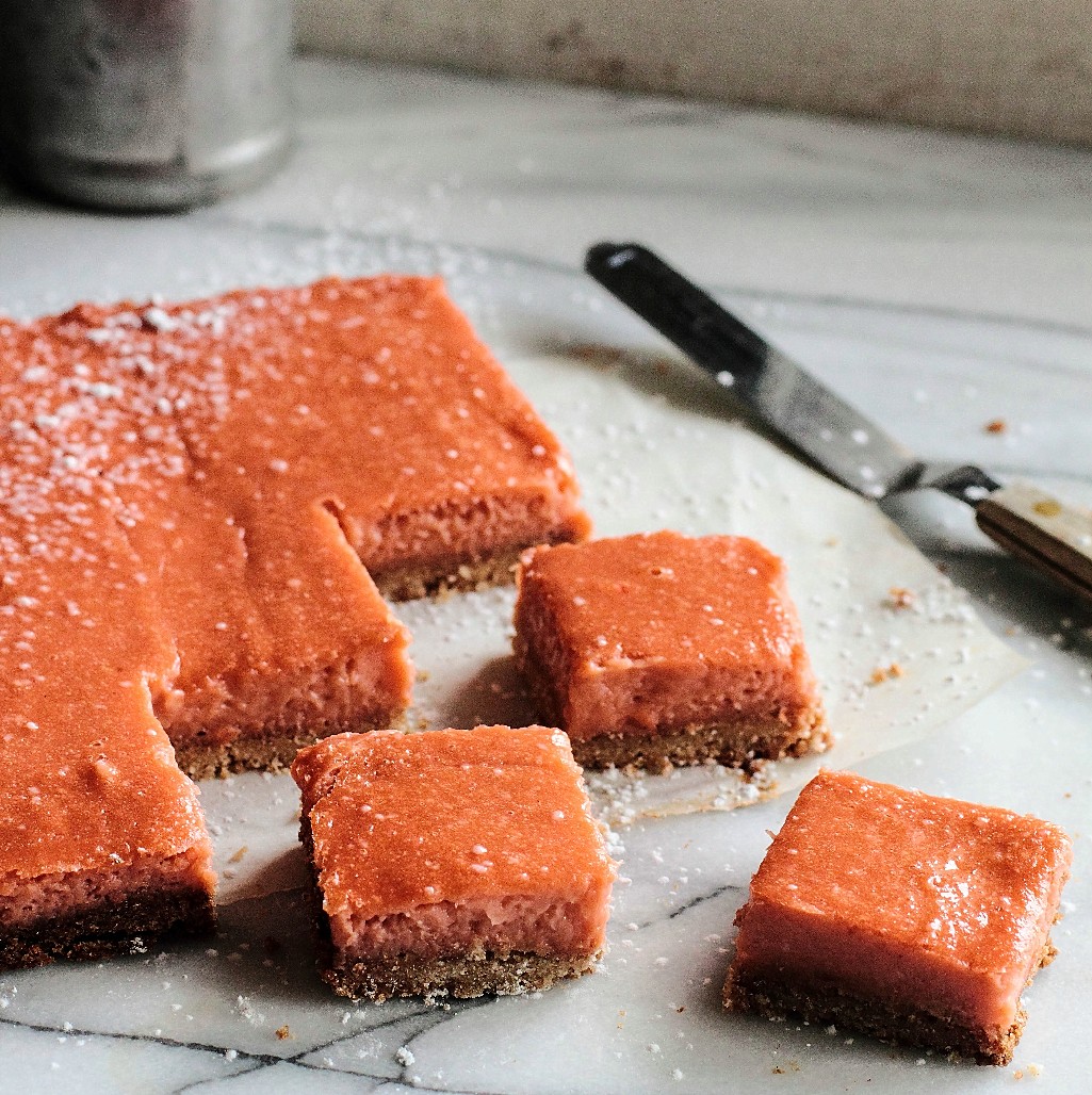 Rhubarb Ginger Bars