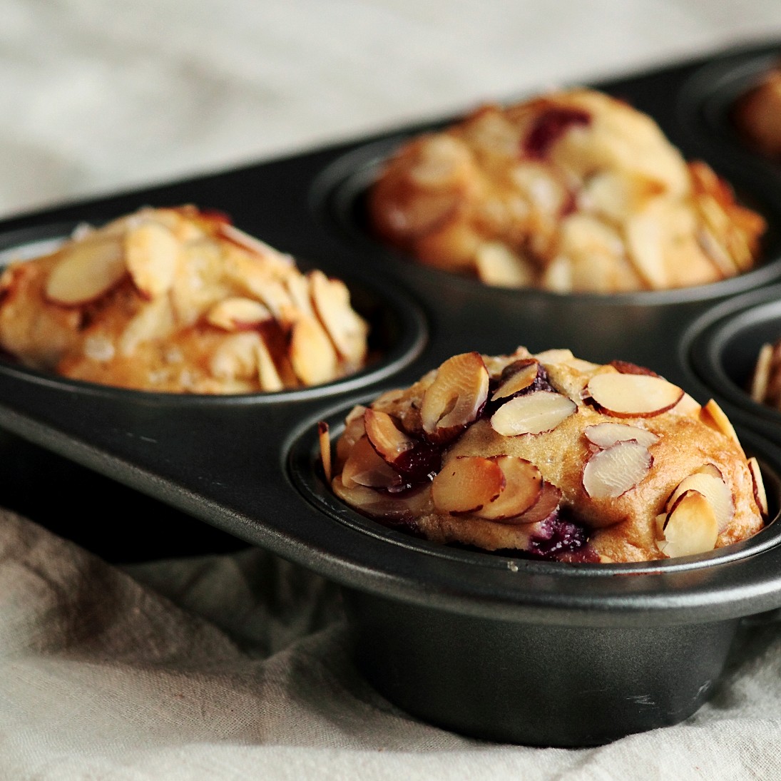 Cherry Almond Muffins