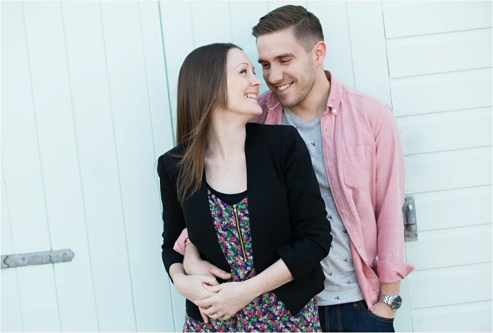 A Sunset Beachside Engagement Shoot in Old Felixstowe, Suffolk / www.rossdeanphotography.com