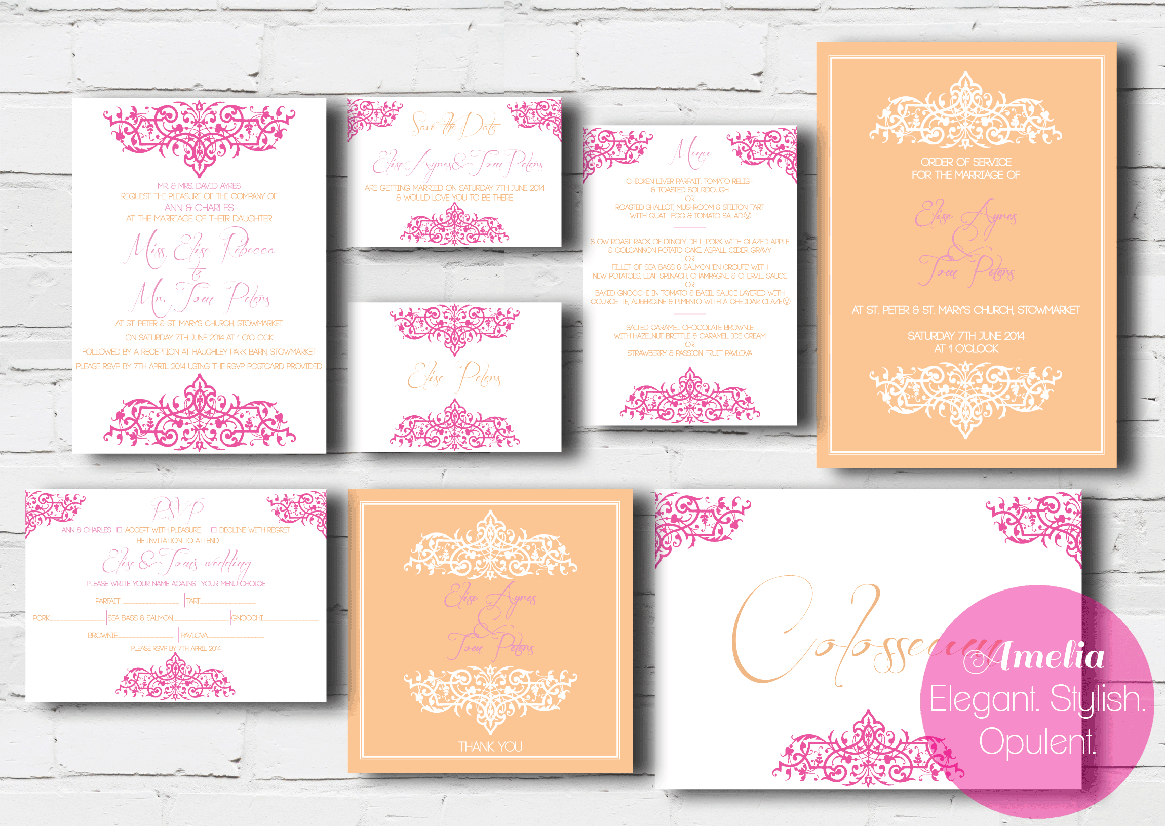 suffolk wedding stationery
