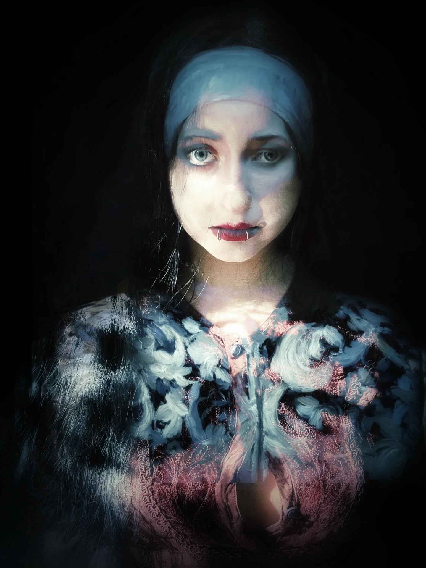 Portrait of @mi.lisok shot and composed by hand on an iPhone. No AI.