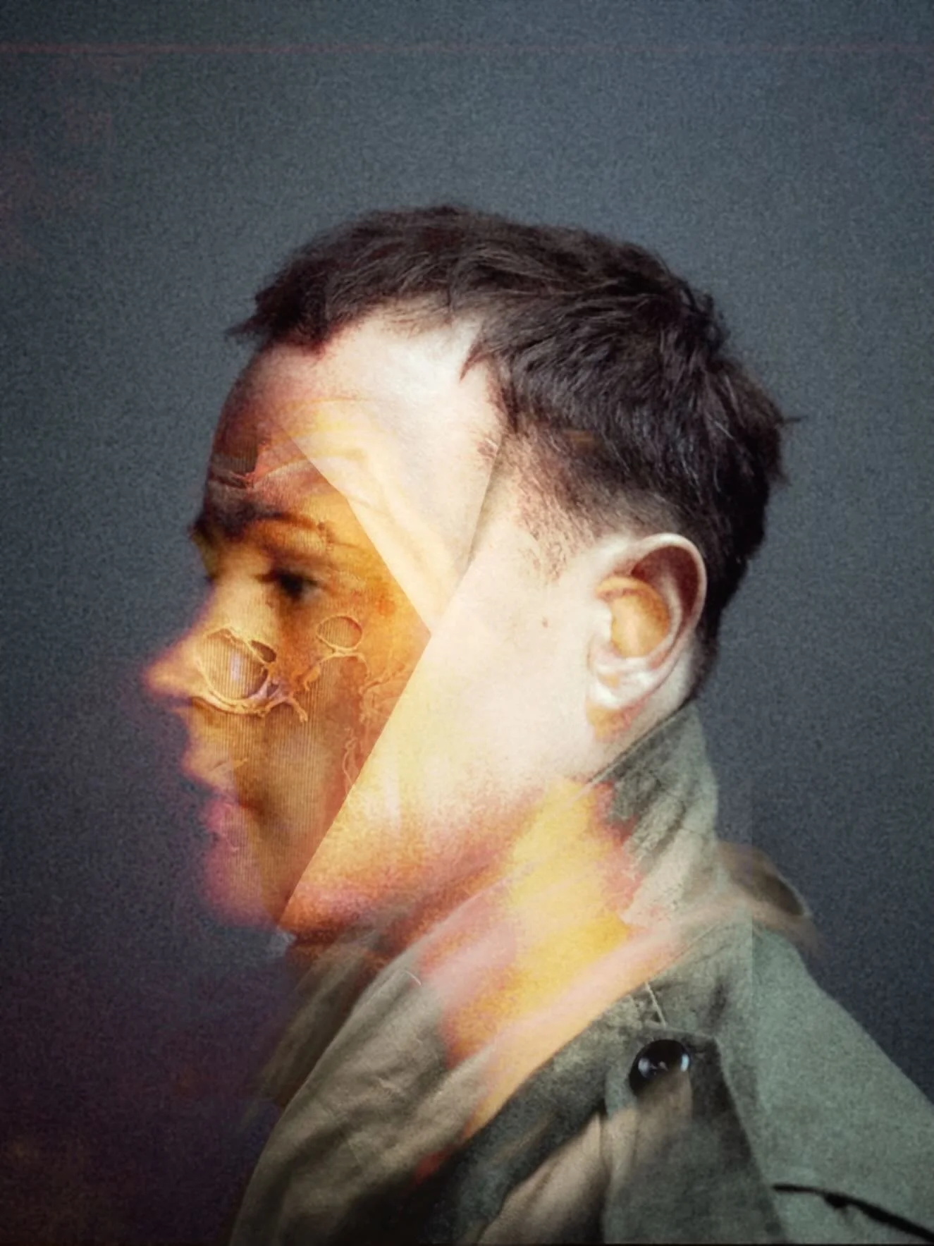 Portrait of transformation composed by hand on an iPhone. No AI.