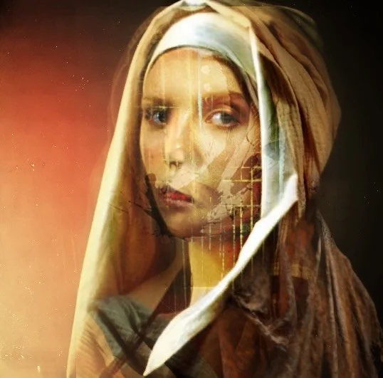 Portrait of human form in transition composed by hand on an iPhone. No AI.