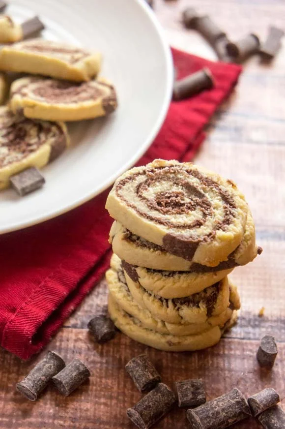 Chocolate Vanilla Pinwheel Cookies (Glutenfree and Paleo) — Foraged Dish