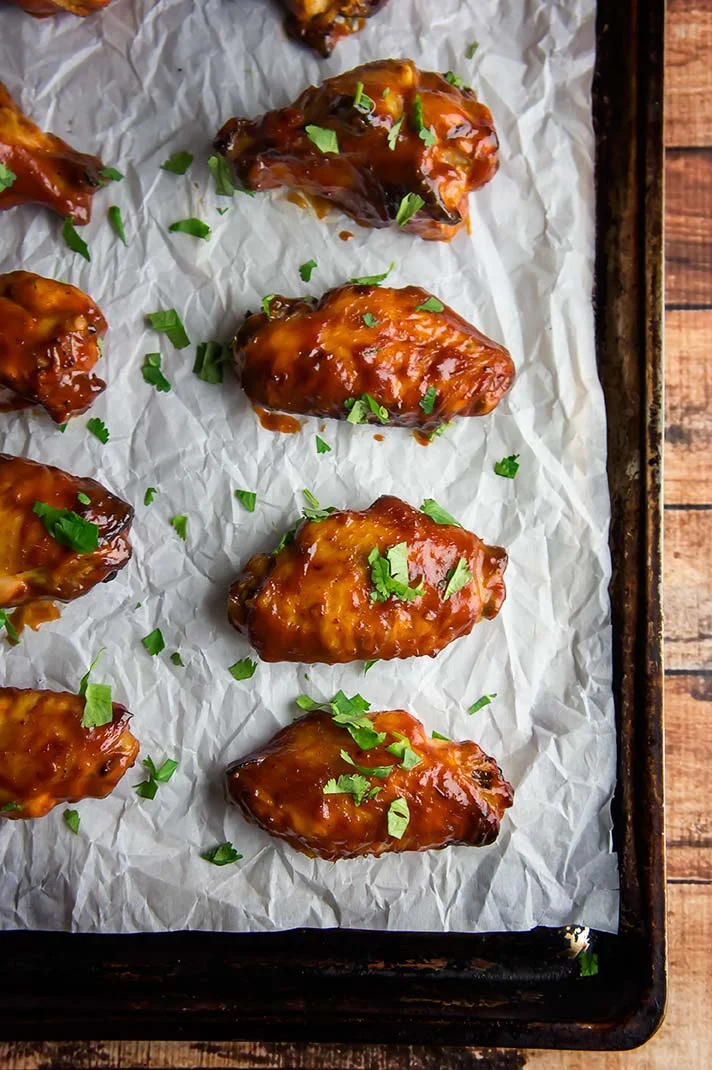 Chipotle BBQ Wings with Avocado Cream — Foraged Dish