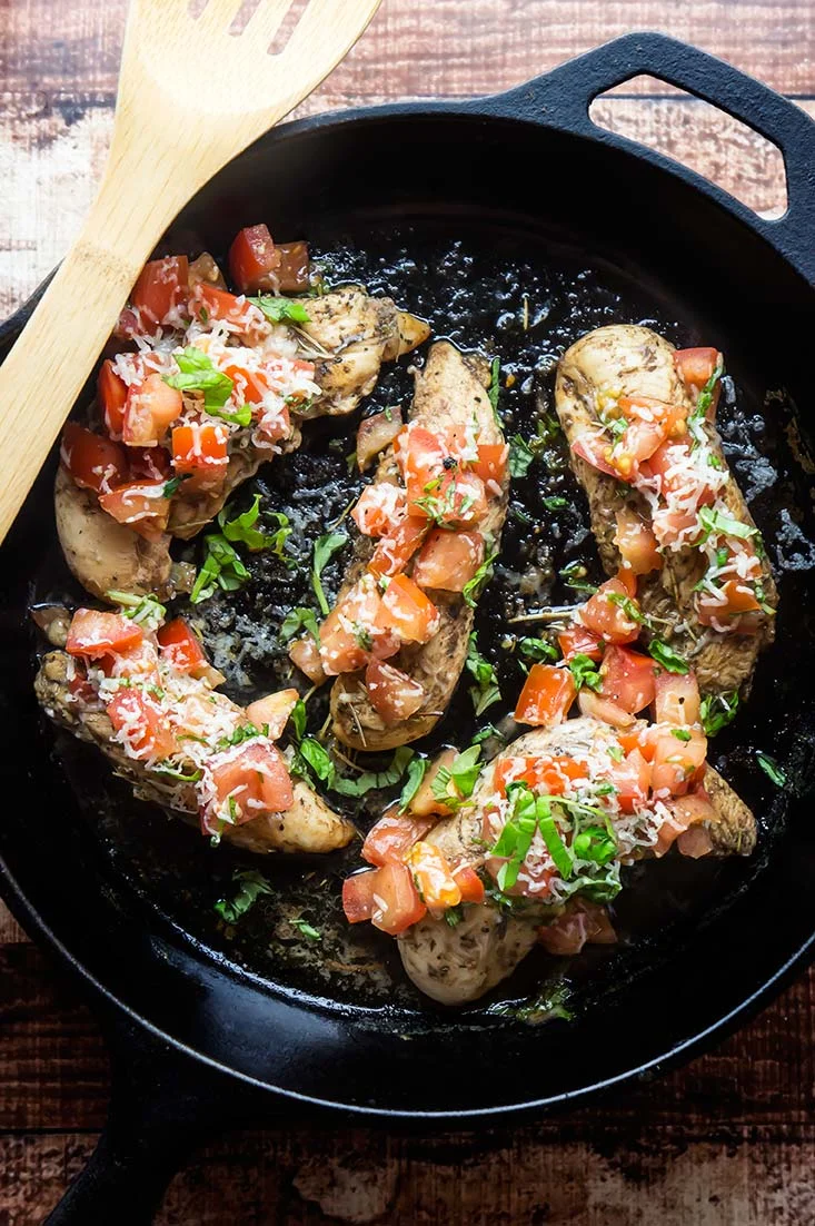 BruschettaTopped Chicken — Foraged Dish