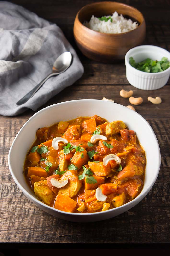 Easy Sweet Potato & Chicken Curry — Foraged Dish