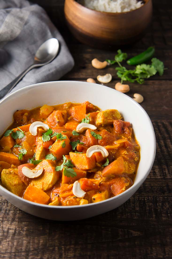 Easy Sweet Potato & Chicken Curry — Foraged Dish