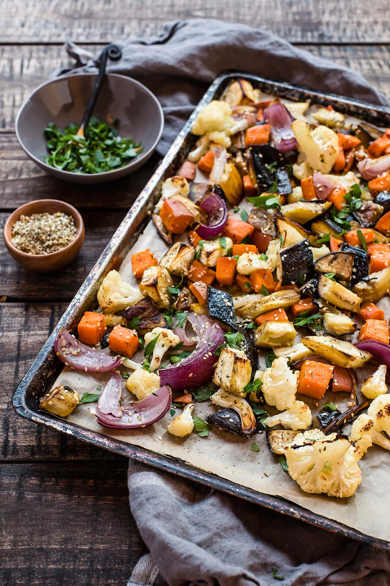 Za'atar Roasted Vegetables — Foraged Dish