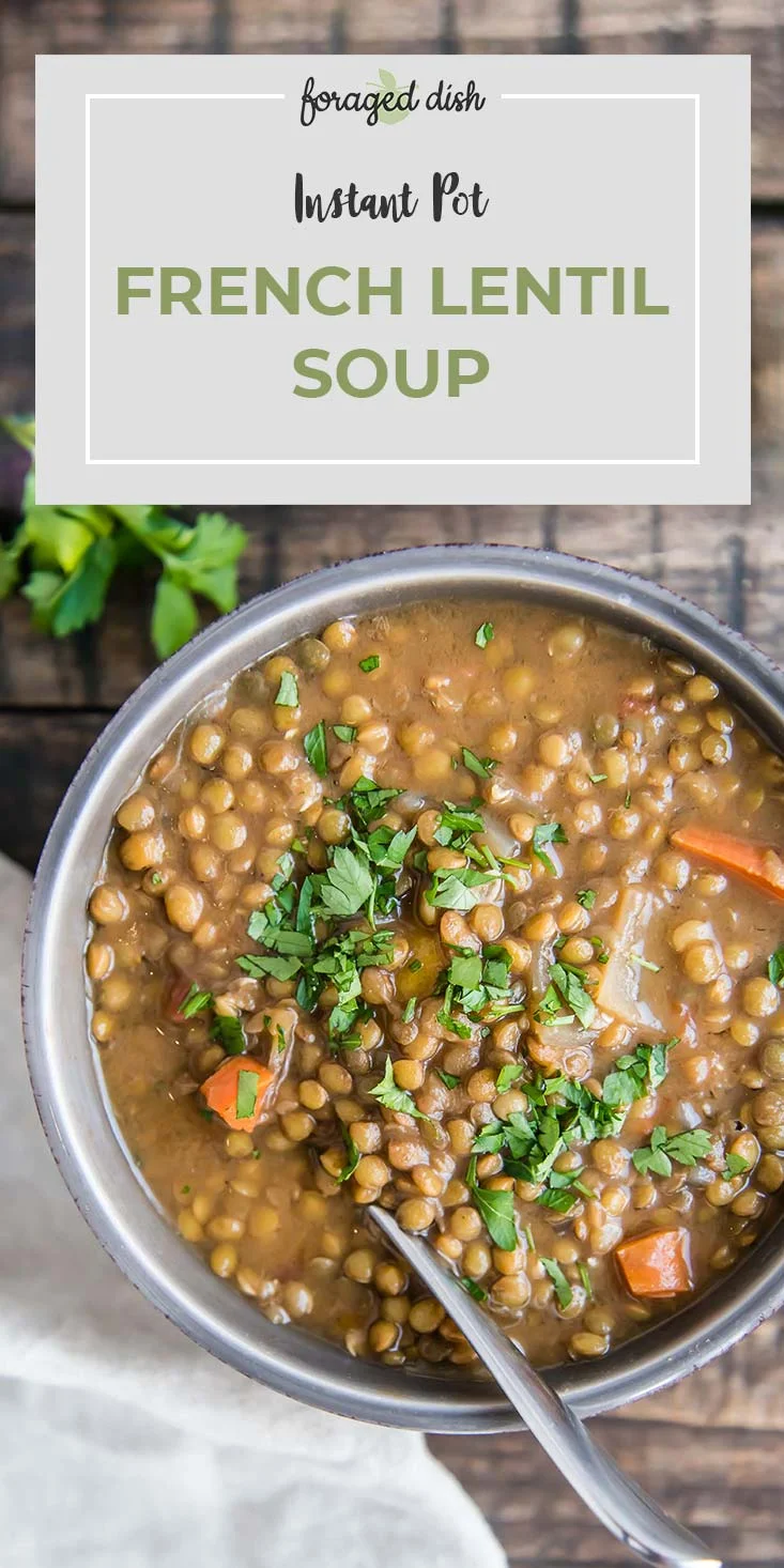 Instant Pot French Lentil Soup
