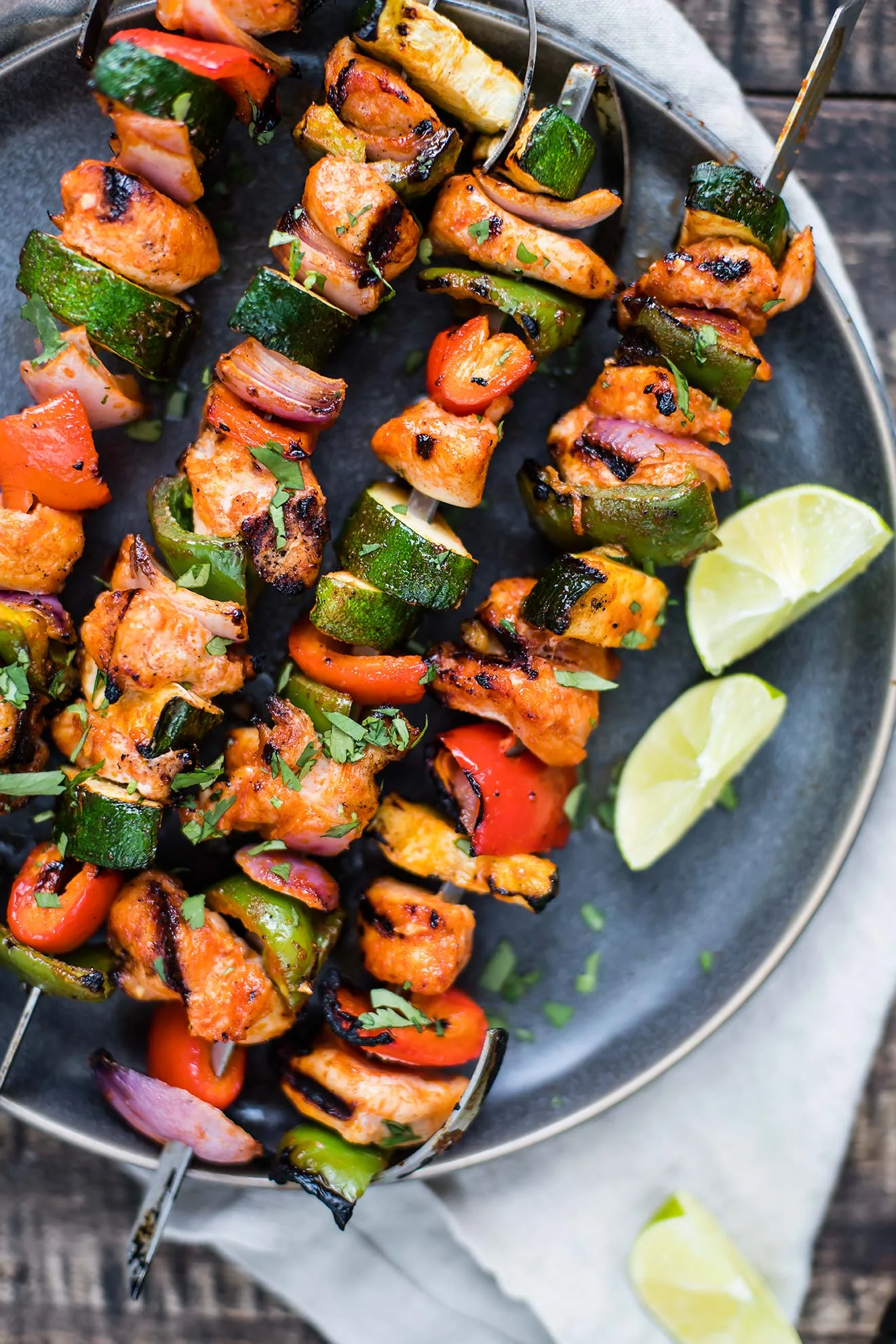 Maple Sriracha Barbecue Chicken Kabobs — Foraged Dish