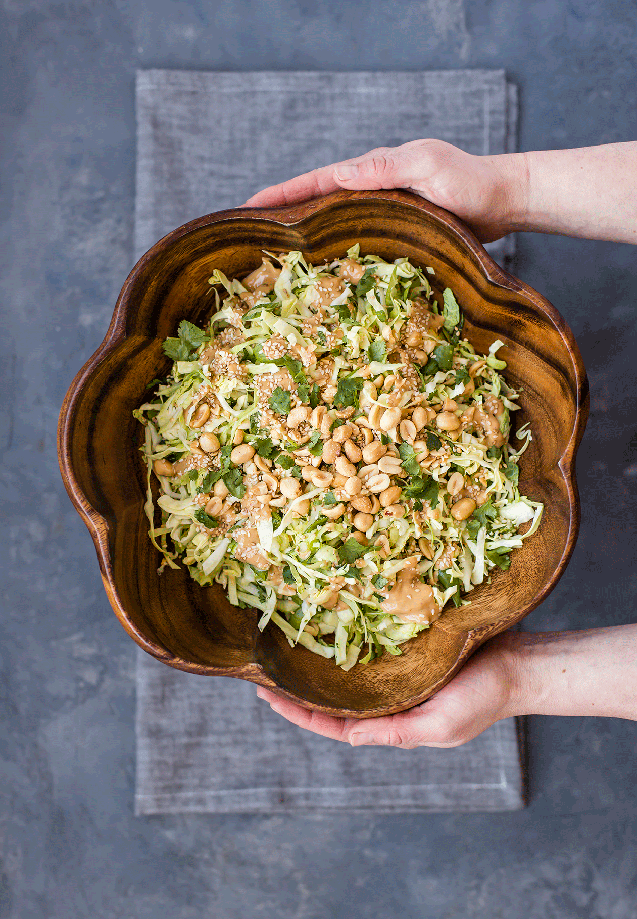 Crunchy Cabbage & Peanut Slaw — Foraged Dish