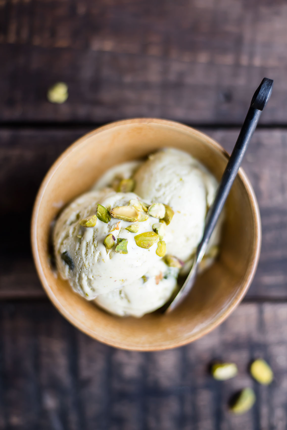 NoChurn, 5Ingredient Pistachio Ice Cream — Foraged Dish